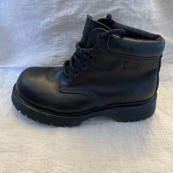 Vintage Doc Dr Martens Hiking Boots Men’s Size 6 Black DM’s Made In England 8732 main image 7